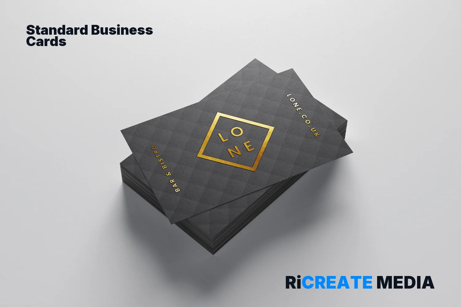 Business Cards — printed example