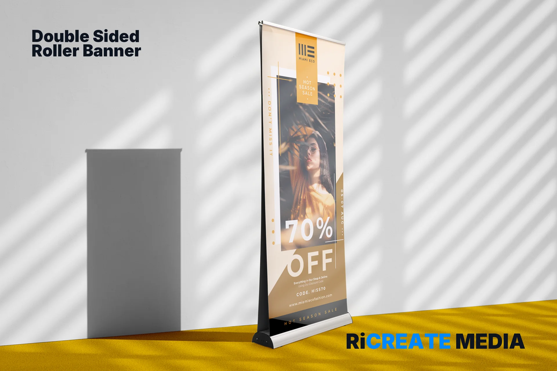 Double-Sided Roller Banners — printed example