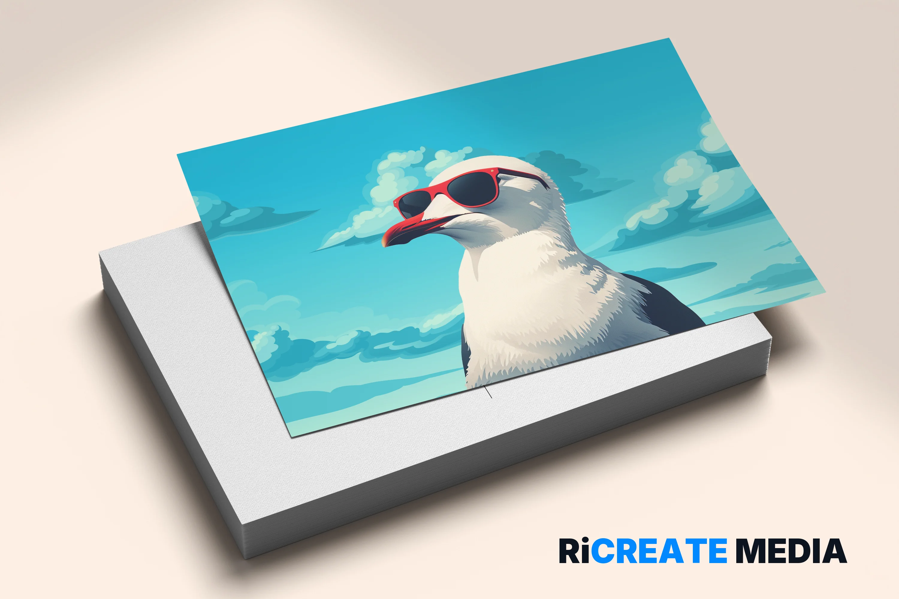Postcards — printed example