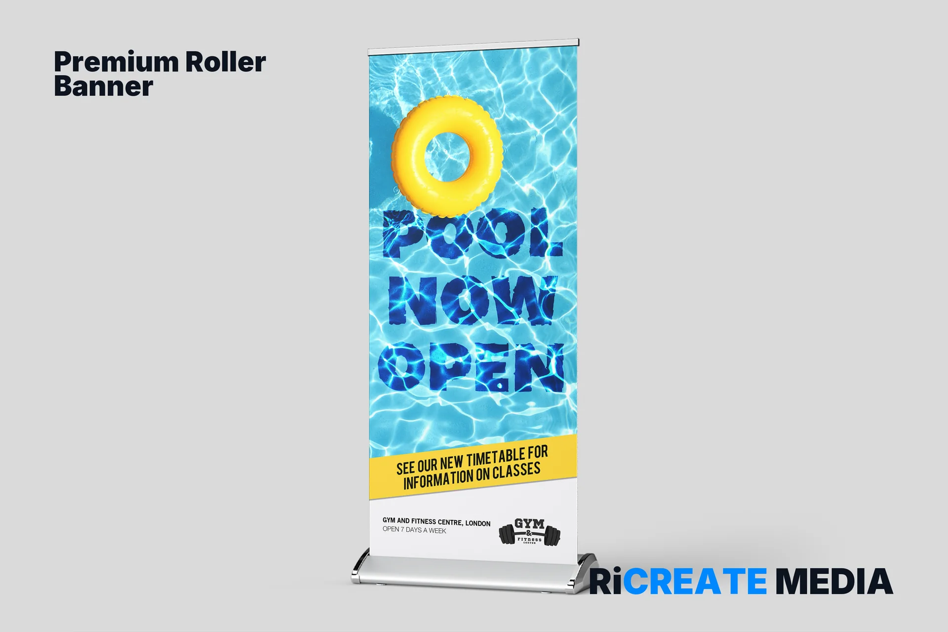 Premium Roller Banners — printed example