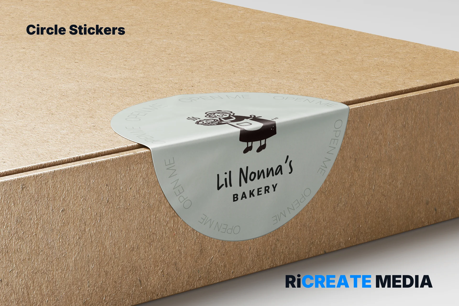 Stickers — printed example