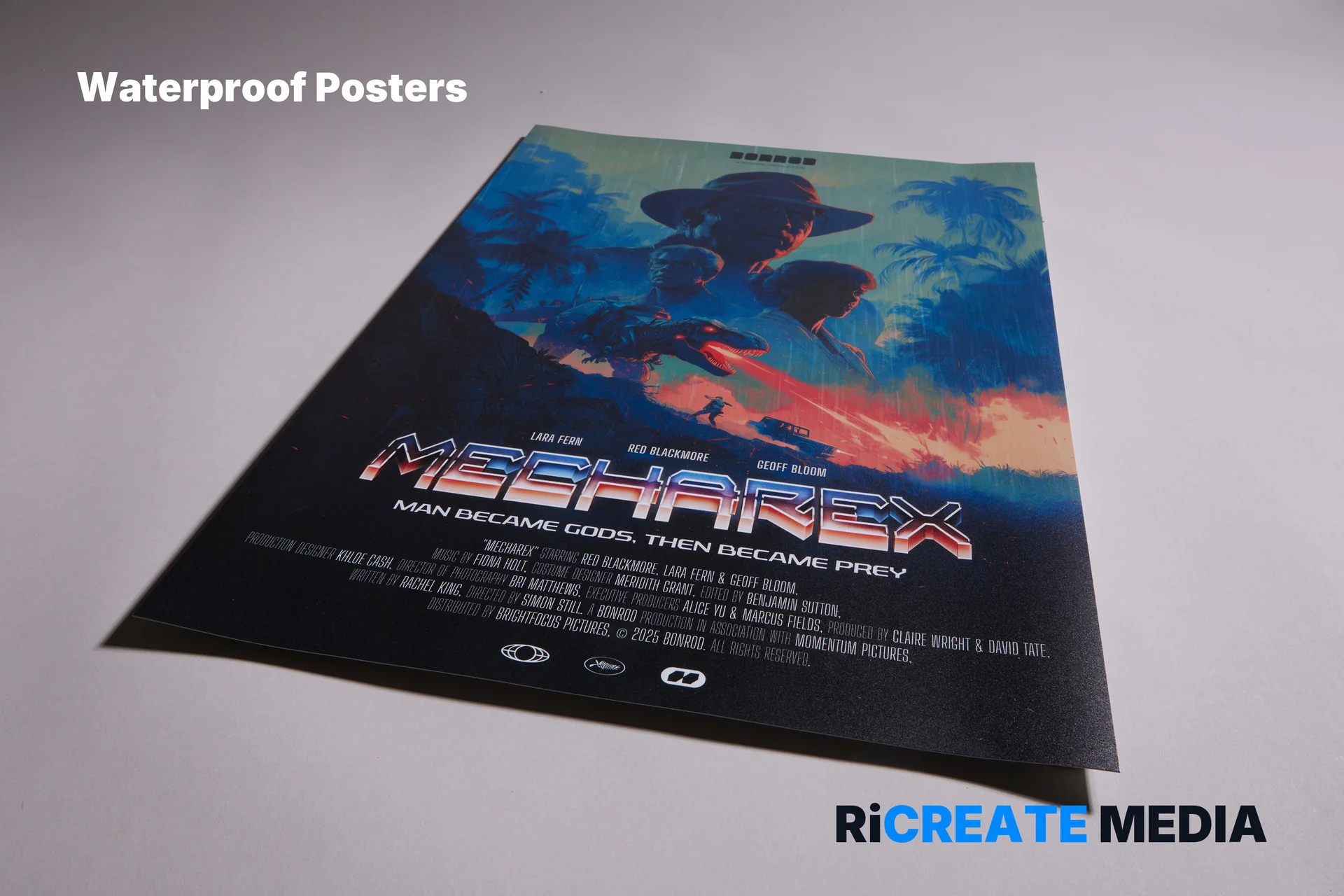 Waterproof Posters — printed example